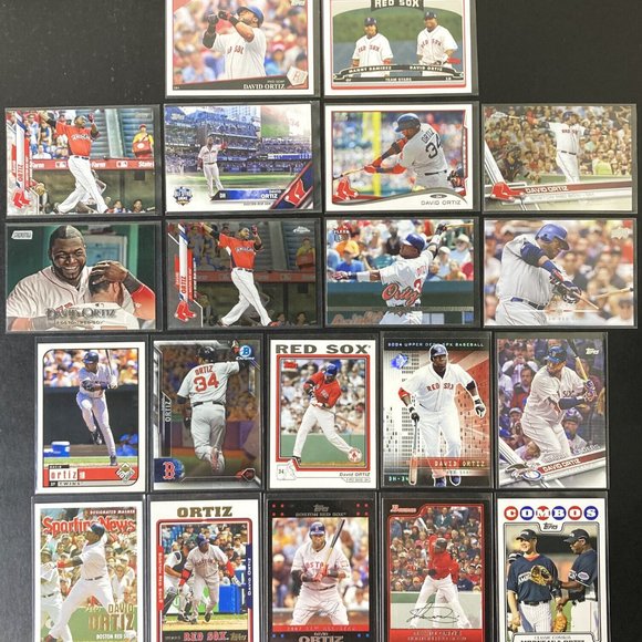 David Ortiz Lot (40) 1999-2020 - Boston Red Sox - Hall of Fame! (MISC8)